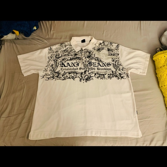 Men’s Karl Kani Gold polo shirt in size 4x - Picture 1 of 8